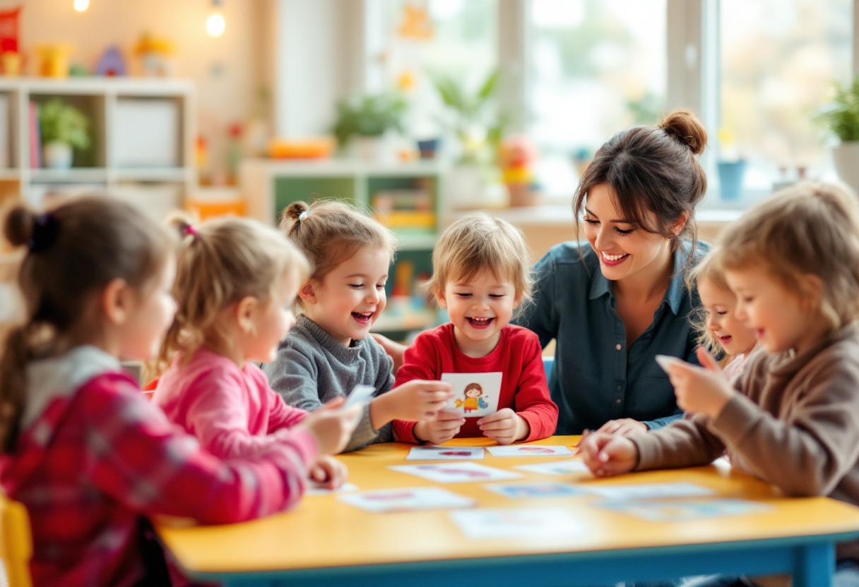Sprachfördergruppe der Kita Kleiner Fratz in Berlin
