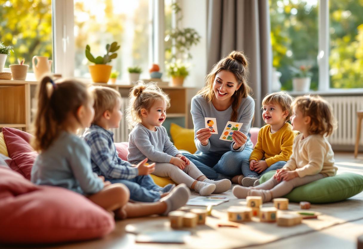 Vorschularbeit – Kinder lernen spielerisch Deutsch